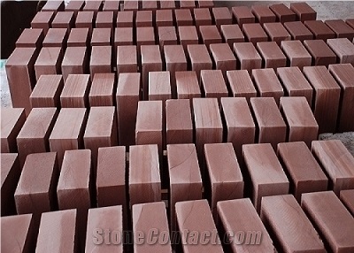 Red Sandstone Paving Stone Slabs & Tiles, China Red Sandstone