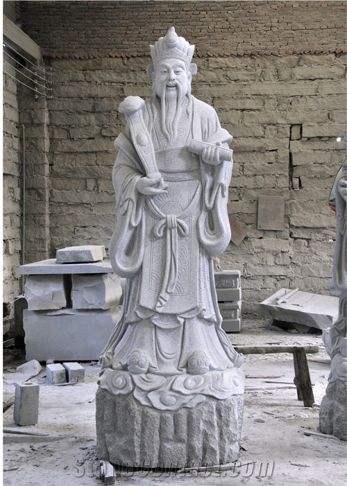 Budha Sculpture - Grey Granite