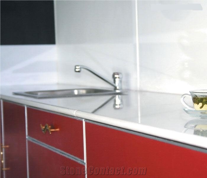 Yanqing Crystal White Marble Tops