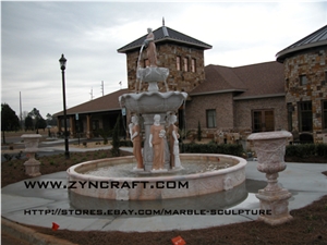 Marble Statue Fountain 01
