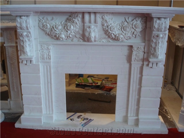 Fireplace - White Marble