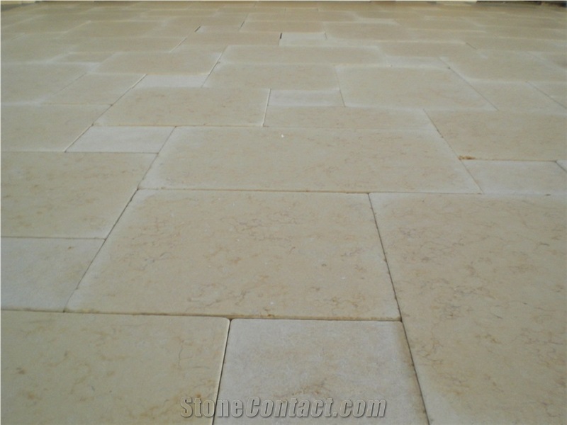Sunny Marble Pattern Tile Tumbled, Egypt Beige Marble