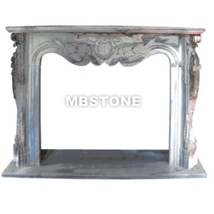 Grey Marble Fireplaces