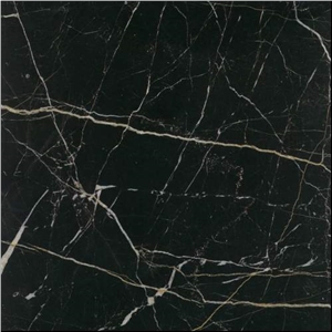 Nero St Laurent Marble Tile, France Black Marble