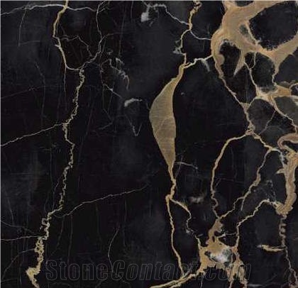 Portoro Extra Marble Slabs & Tiles, Italy Black Marble