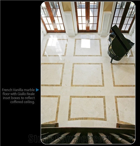 French Vanilla Marble Floor Tile, Greece Beige Marble