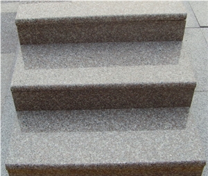 G664 Red Granite Stairs
