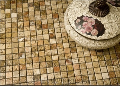 Antique Travertine Mosaic