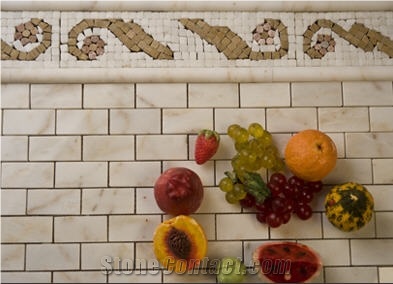 Cream Marble Wall Tile Application
