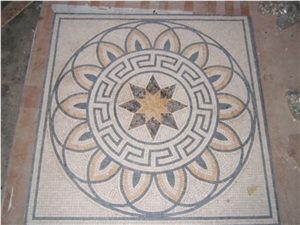 Marble Travertine Mosaics Pattern with Mesh