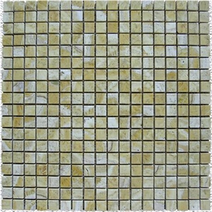 Travertine Mosaics Tiles with Mesh