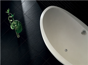 Black Slate Floor Tiles