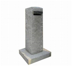 Natural Stone Carving Mail Box in Grey Color