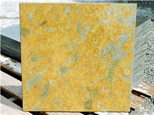 China Yellow Slate Slabs & Tiles