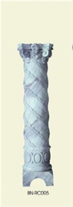 White Marble Rome Column