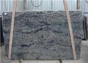 Blue Persa Granite Slab, Brazil Blue Granite