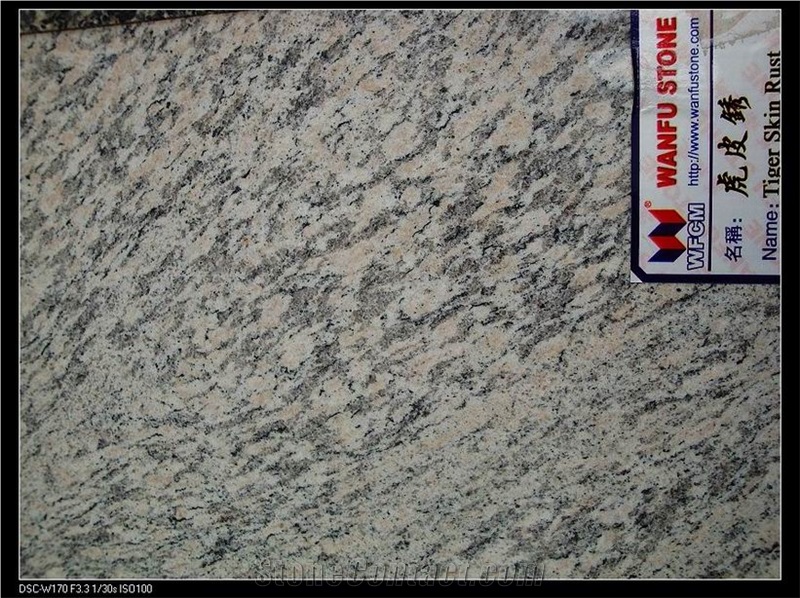 Tiger Skin Rust Granite Tile, Slab, Countertop