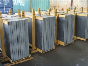 China Black Slate Slab