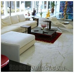 Bianco Statuario Marble Floor