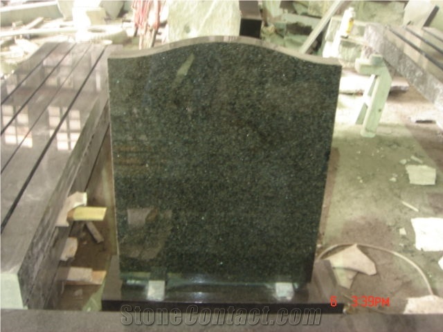 Tropical Green Granite Headstone Memorial