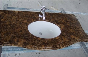Brown Marble Vanity Top