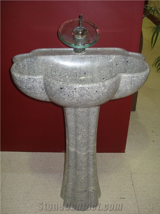 Grey Granite Pedstal Sink