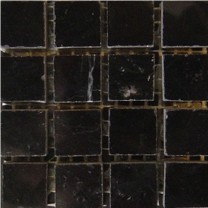Black Ossidiana Polished - Hugo Black Mosaic
