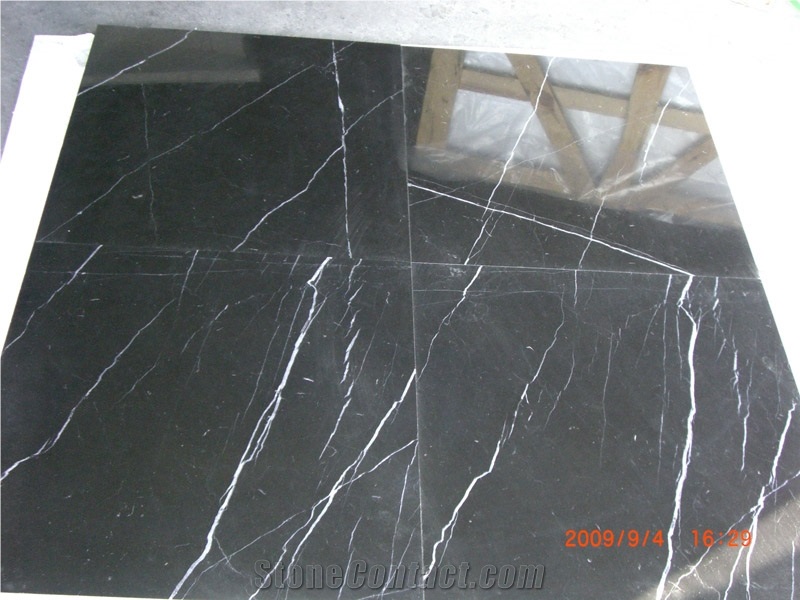China Marble Tiles,marble Floor Tiles, Nero Marqui