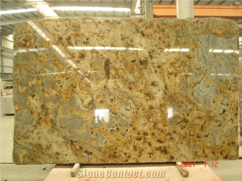 Granite Slabs Tiger Yellow,yellow Granite