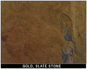 India Gold Slate Slabs & Tiles, India Yellow Slate