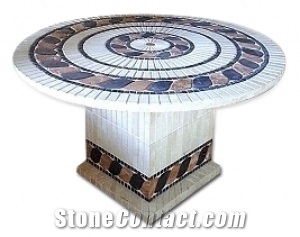 Natural Stone Mosaic Table
