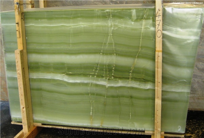 Jade Green Onyx Slabs
