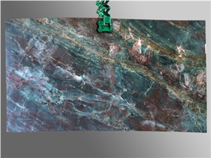 Sodalite Esmerelda Quartzite Slabs & Tiles