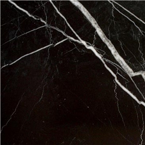 Nero Marquina Marble Slabs & Tiles, Spain Black Marble