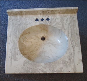 White Marble Vanity Top