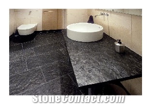 Ostrich Grey Slate Floor Tiles, Vanity Top