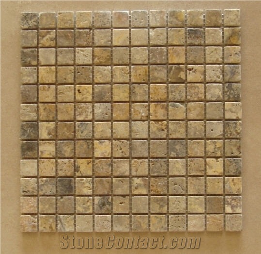 Travertine Scabos Mosaic