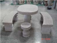Granite Bench and Table