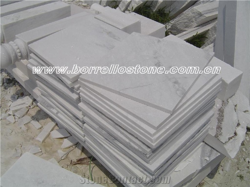 Snow White Marble Slabs and Tiles