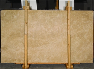 Gold Travertine Slabs, Turkey Yellow Travertine