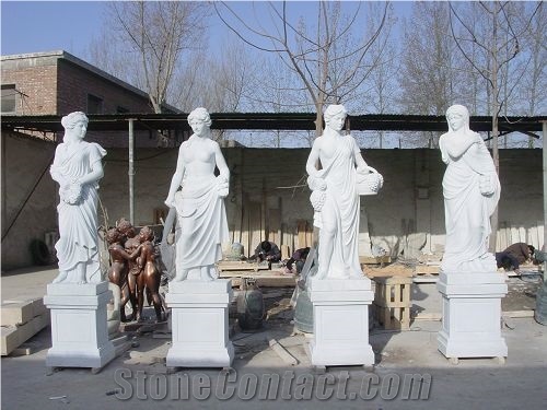 White Marble Carving Statue,Human Sculpture