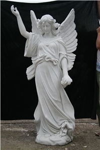 White Marble Statue,Angel Sculpture