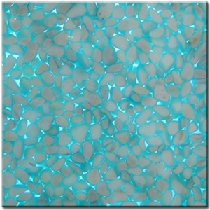 Complex Pebble Tile, Artificial Crystal Stone