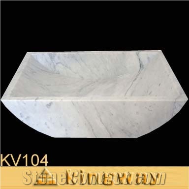 Bianco Carrara White Marble Sinks & Basins