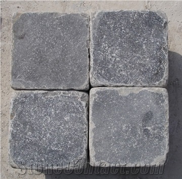 China Blue Limestone Cobble Stone