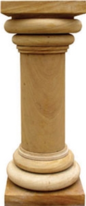Yellow Sandstone (Teak) Pillar