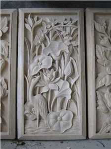 White Marble Relief