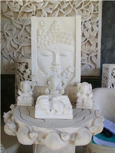 White Marble Sculpture Fountain