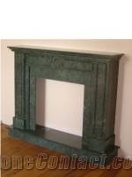 Verde Macael Marble Fireplace