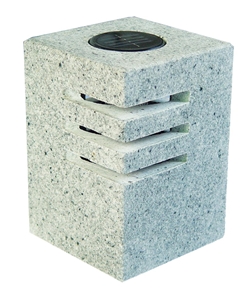 Grey Garden Solar Lamp, Grey Granite Lamps